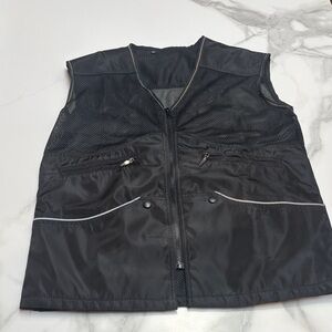 Black mesh dog training vest
